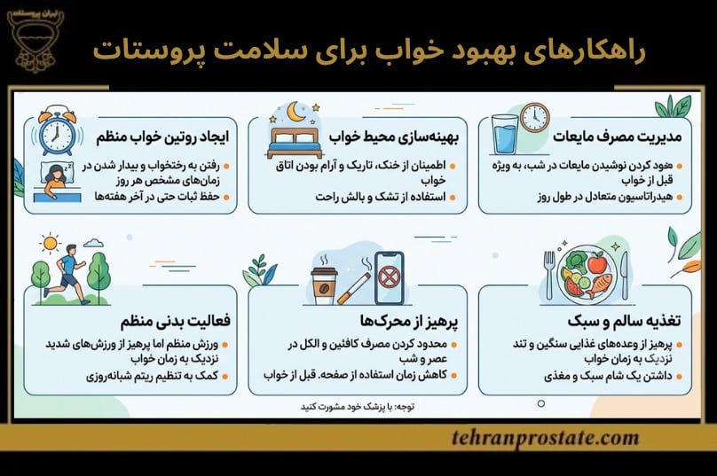 راهکارهای بهبود خواب برای سلامت پروستات